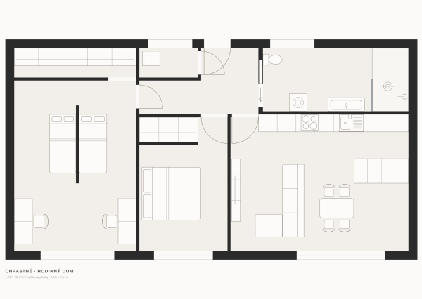BÝVANIE INAK I DOM NA 923 M² POZEMKU I CHRASTNÉ